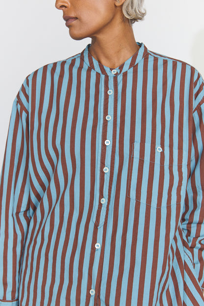 Italy shirt - Cotton Poplin Coco Stripe