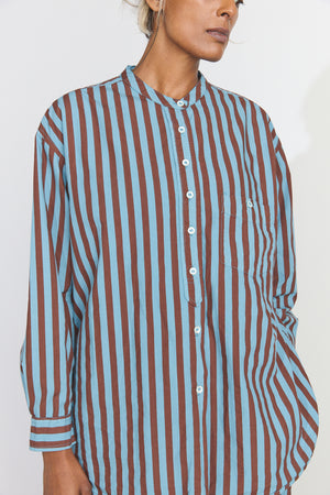 Italy shirt - Cotton Poplin Coco Stripe