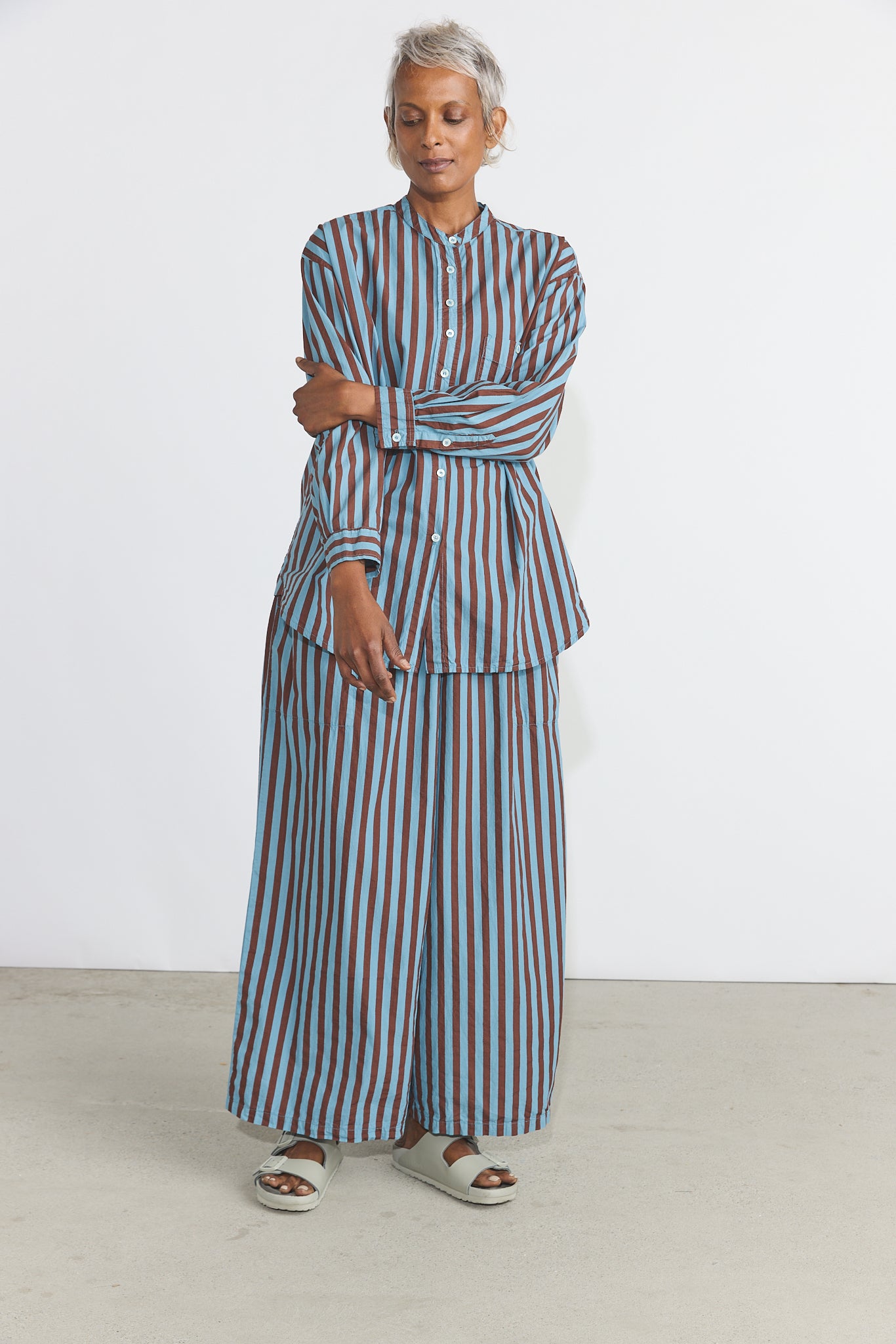 Chisato Pant - Cotton Poplin Stripe