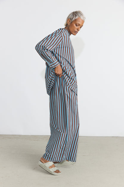 Italy shirt - Cotton Poplin Coco Stripe