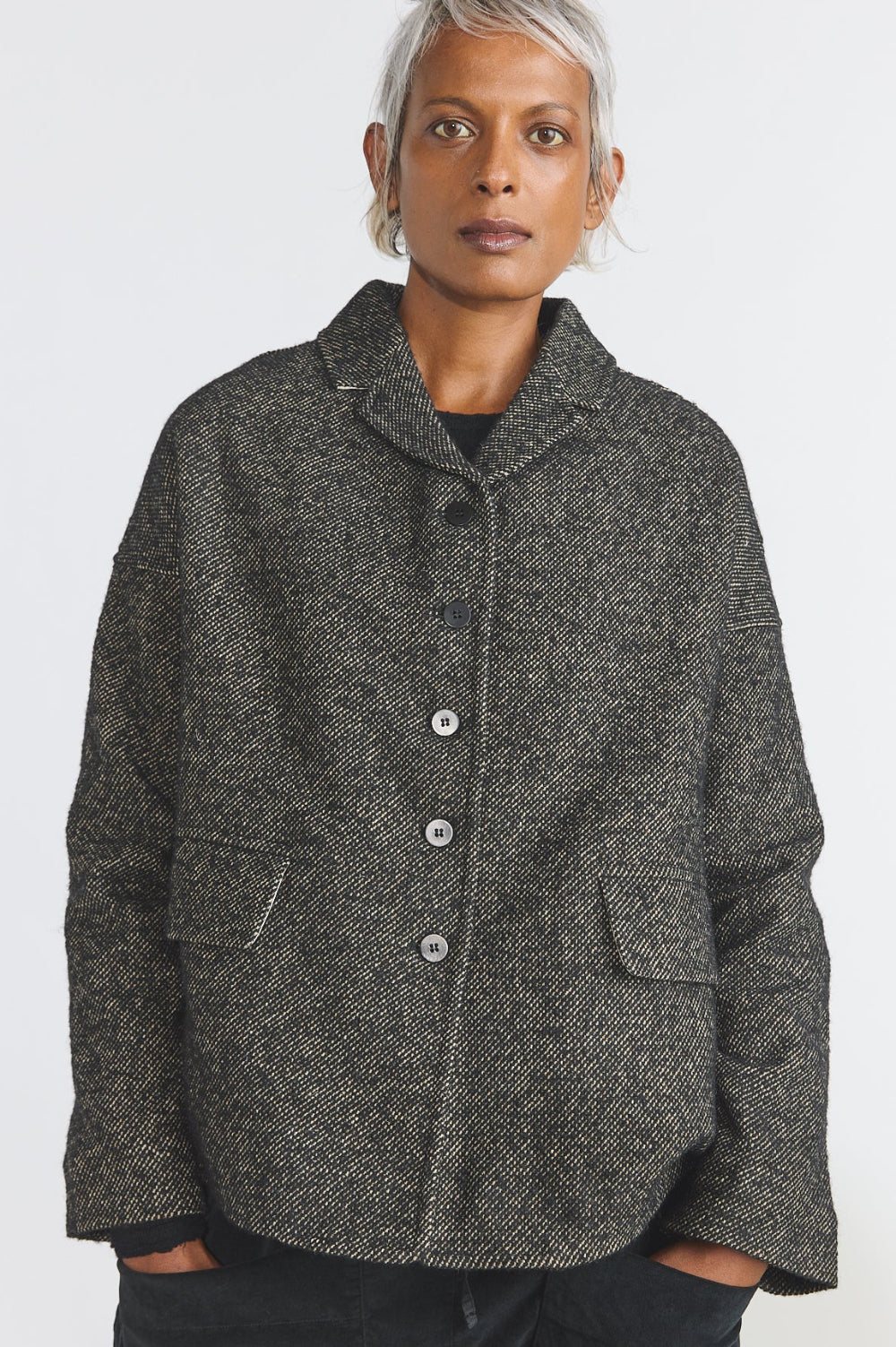 Loose Blazer WN - Black