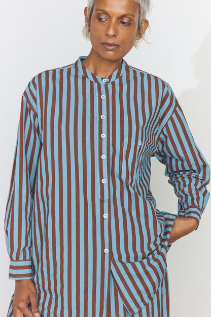 Italy shirt - Cotton Poplin Coco Stripe