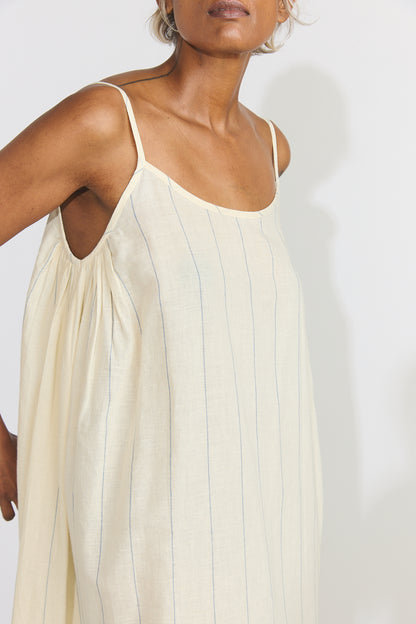 Lily Slip Dress - Blue/White Stripes