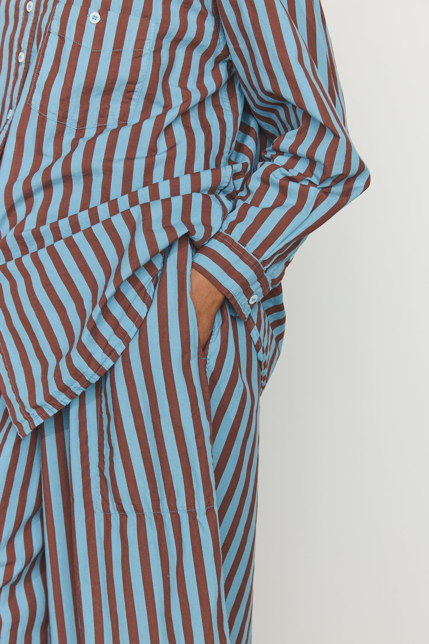 Italy shirt - Cotton Poplin Coco Stripe