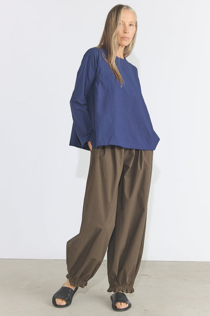 Leona Top - Blue Organic Cotton