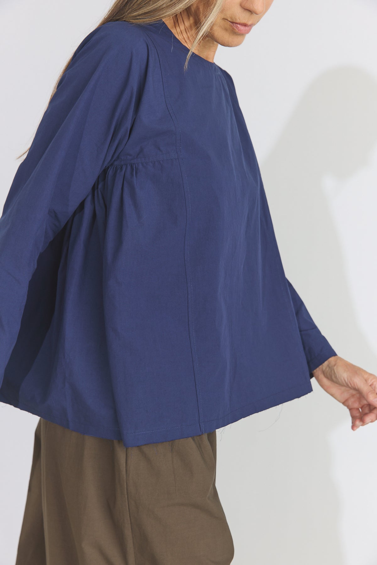 Leona Top - Blue Organic Cotton