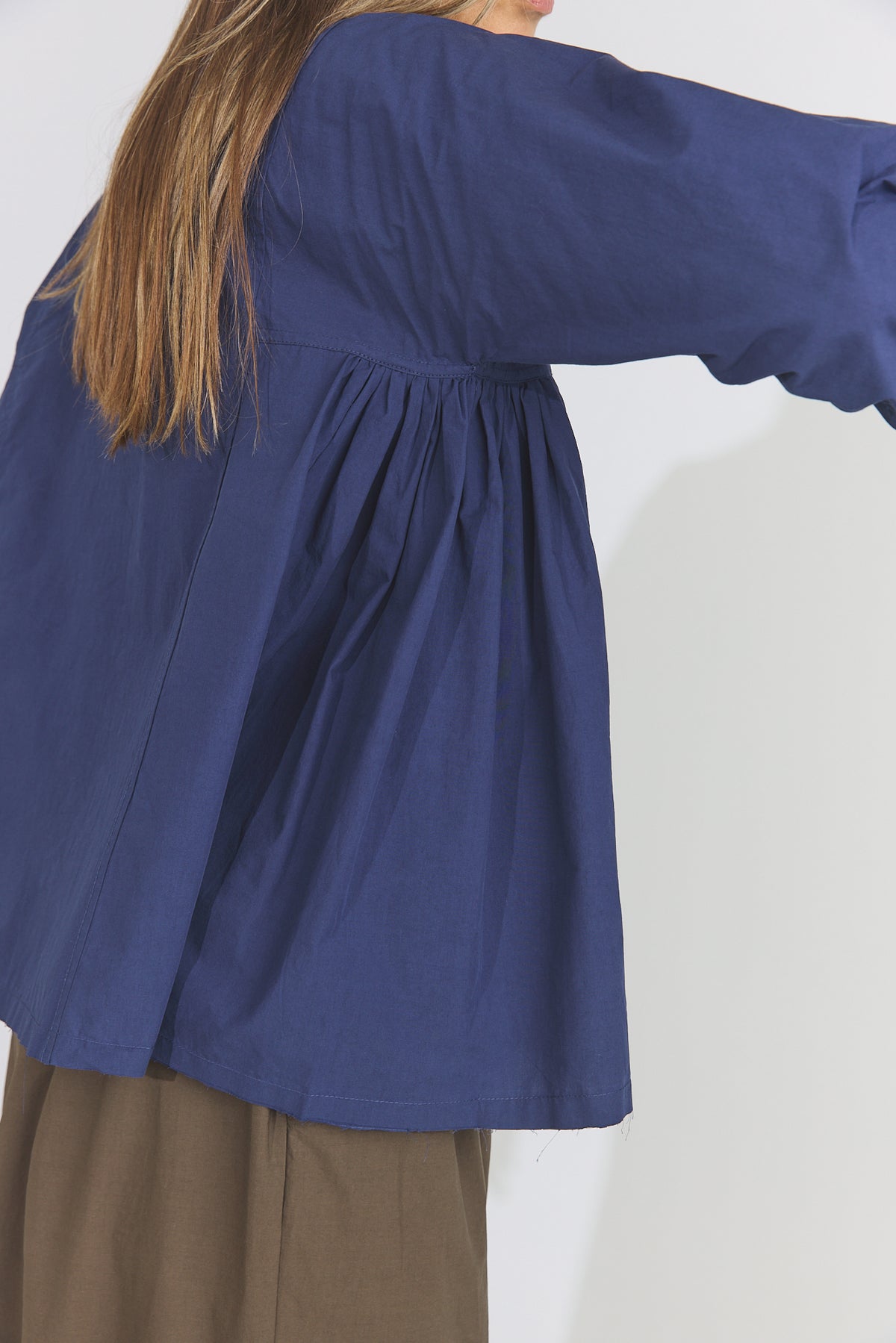 Leona Top - Blue Organic Cotton