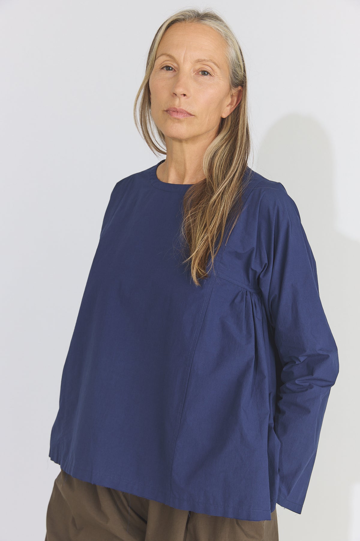 Leona Top - Blue Organic Cotton