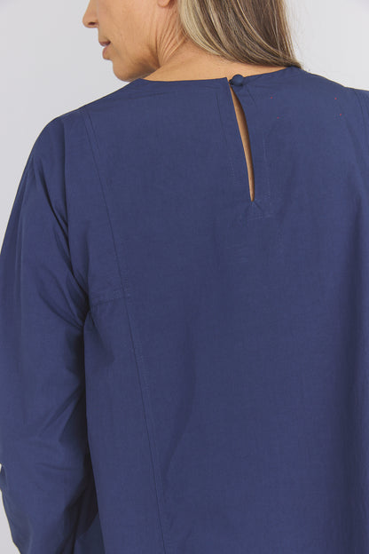 Leona Top - Blue Organic Cotton