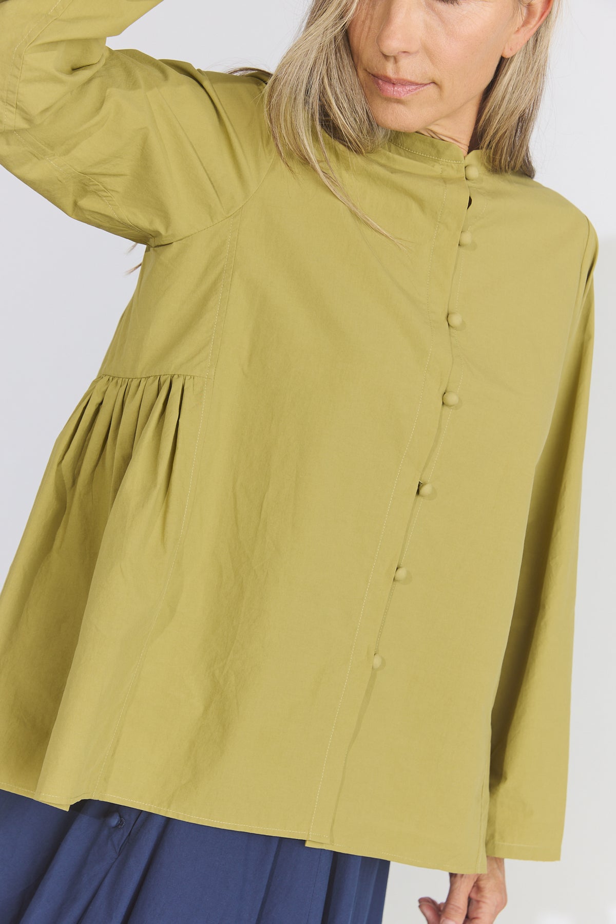 Myra Top - Chartreuse Organic Cotton