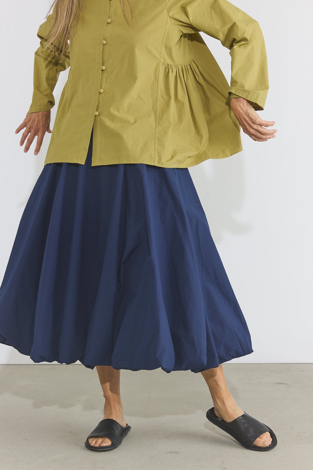 Valen Skirt - Blue Organic Cotton