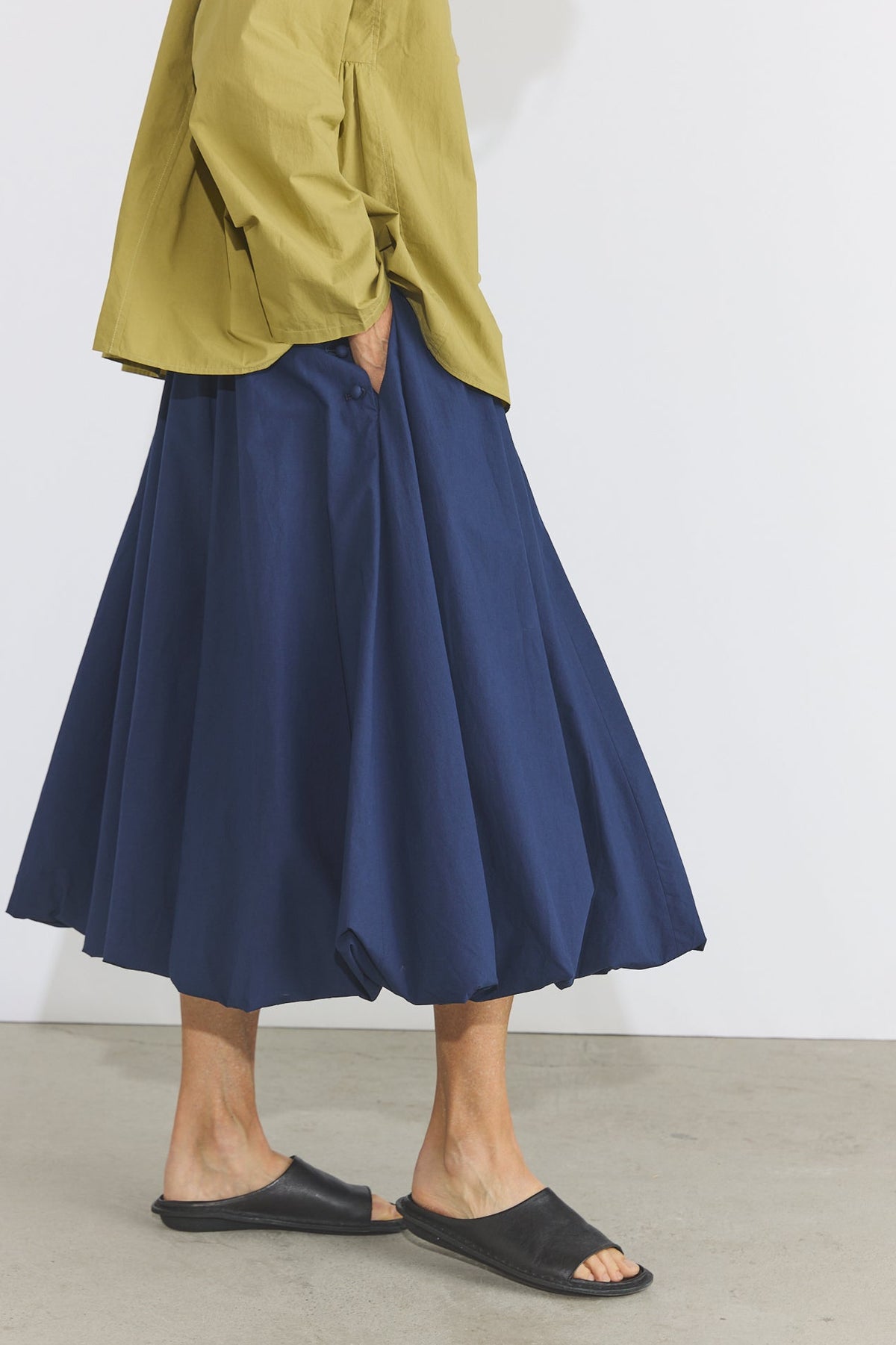 Valen Skirt - Blue Organic Cotton