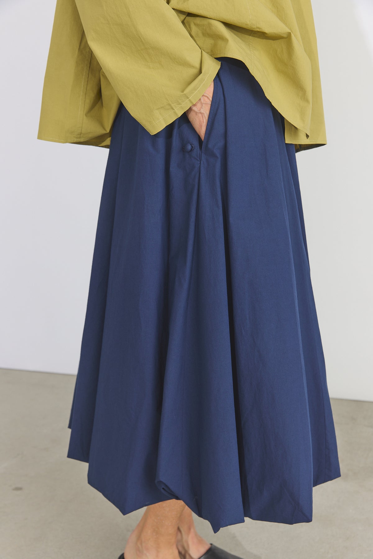Valen Skirt - Blue Organic Cotton