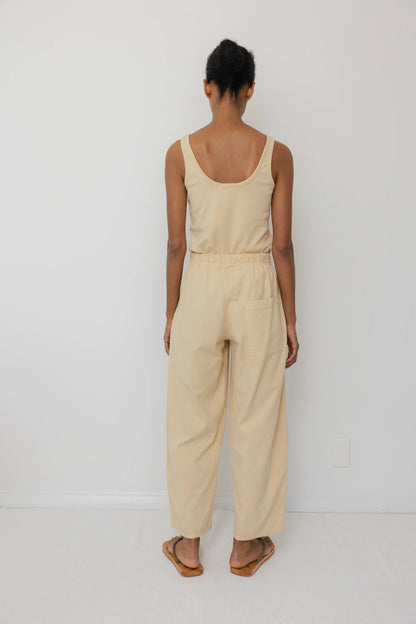 Wide Trouser - Barley