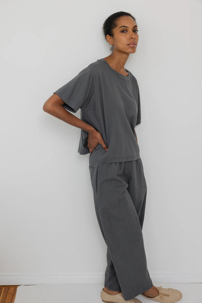 Wide Trouser - Stone