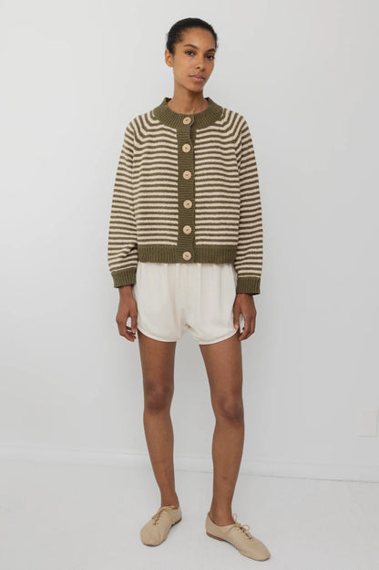 Striped Bomber - Olive