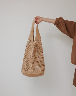 Crochet Tote in Sand