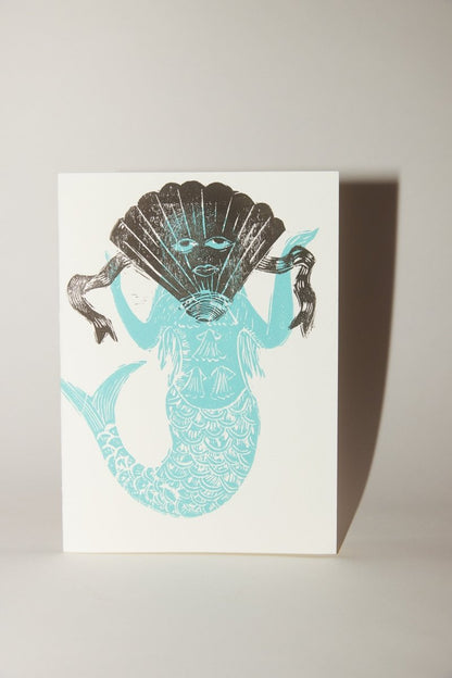 Block Printed Folded Card - Soochie - Minnie Olga