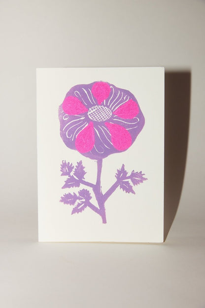 Block Printed Folded Card - Soochie - Minnie Olga