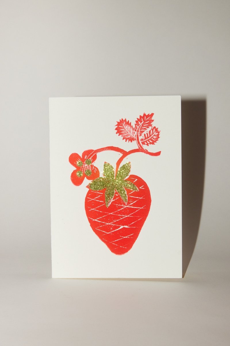 Block Printed Folded Card - Soochie - Minnie Olga