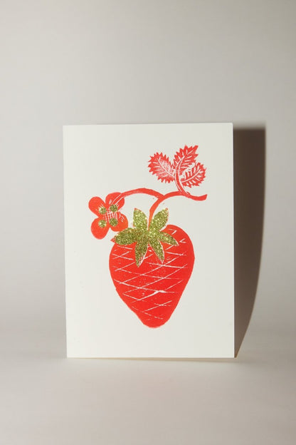 Block Printed Folded Card - Soochie - Minnie Olga