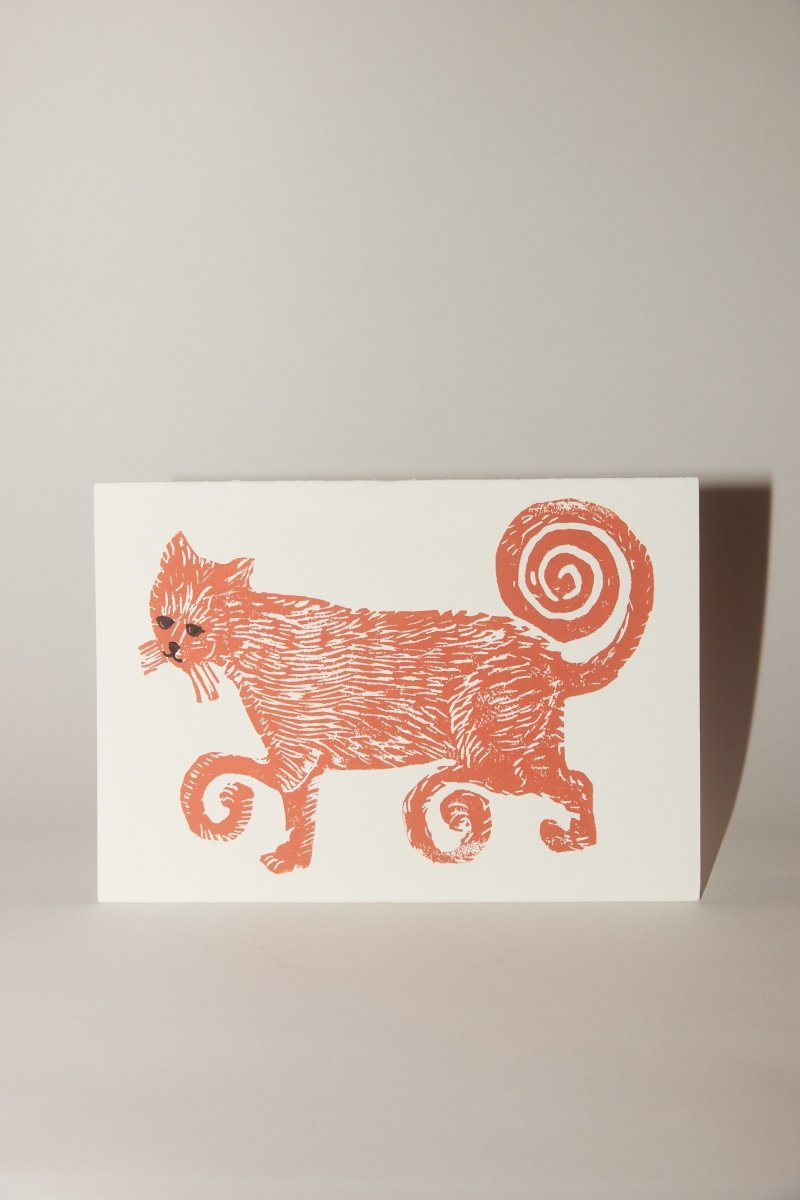 Block Printed Folded Card - Soochie - Minnie Olga