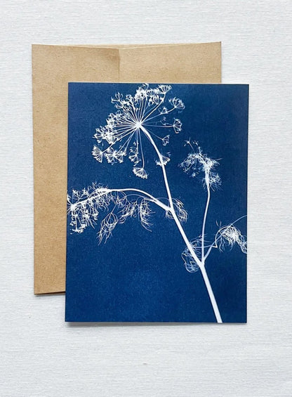 Botanical Cyanotype Card - Soochie - Atwater Designs