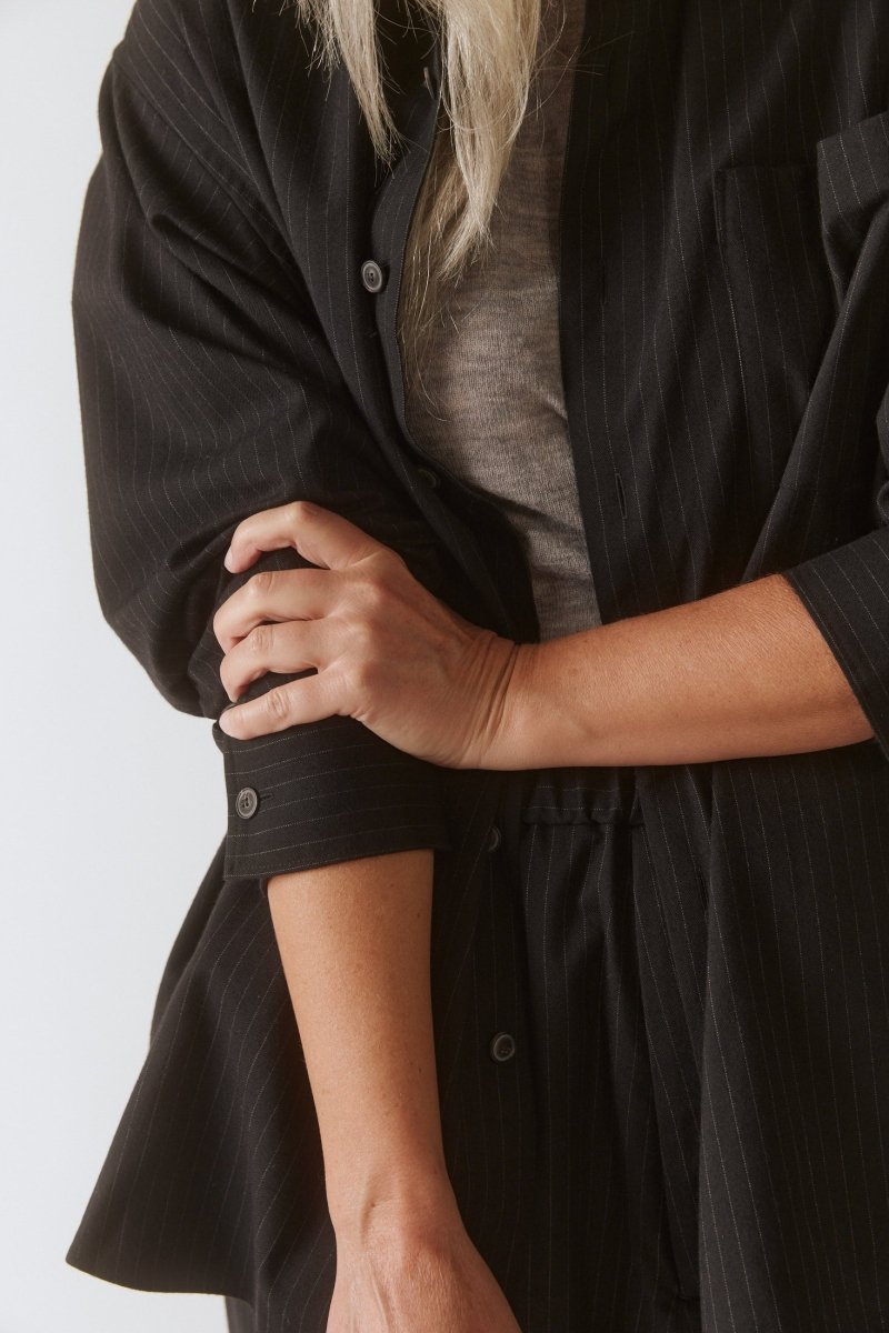 Brushed Wool Big Shirt - Soochie - Yoko Sakamoto