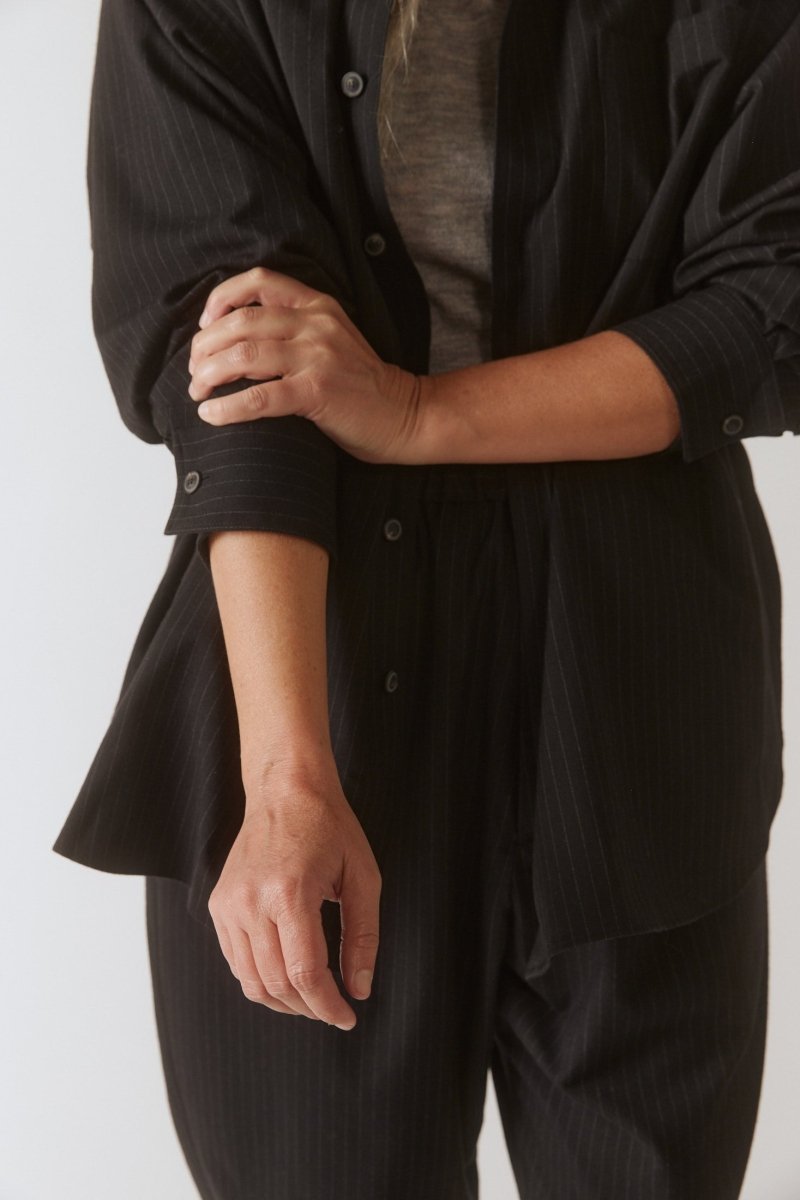 Brushed Wool Big Shirt - Soochie - Yoko Sakamoto