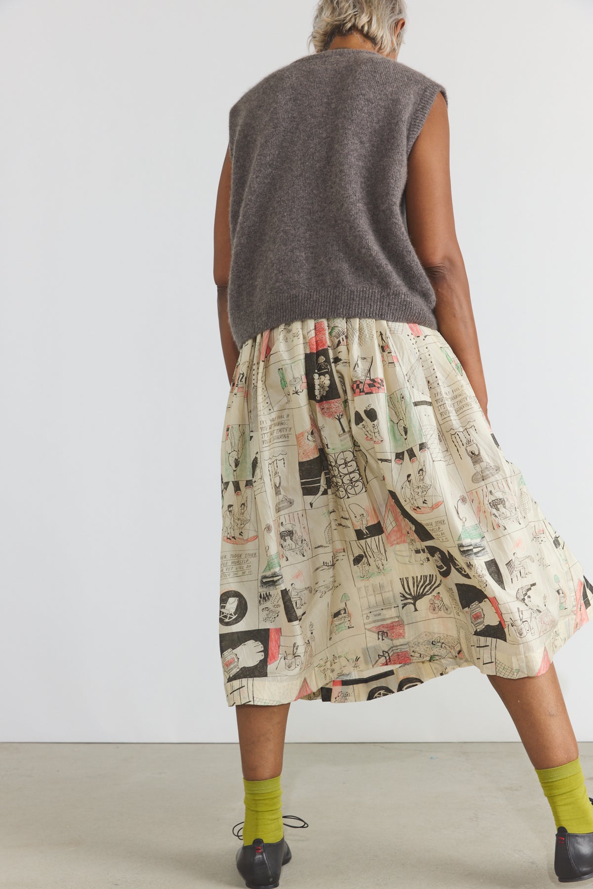 Cara Silk Pleated Skirt - Life Lessons