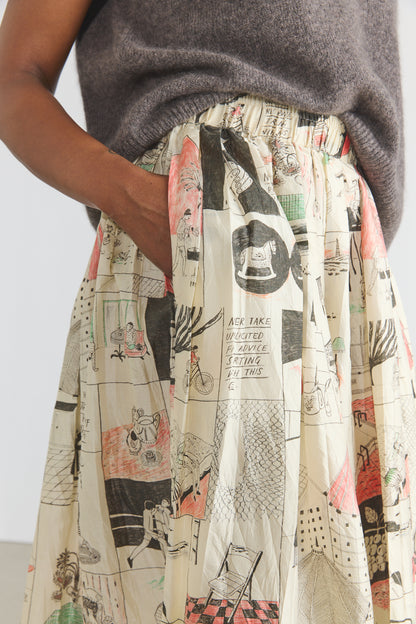 Cara Silk Pleated Skirt - Life Lessons