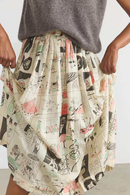 Cara Silk Pleated Skirt - Life Lessons