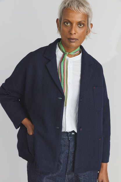 Carl Merino Jacket - Dark Ultramarine