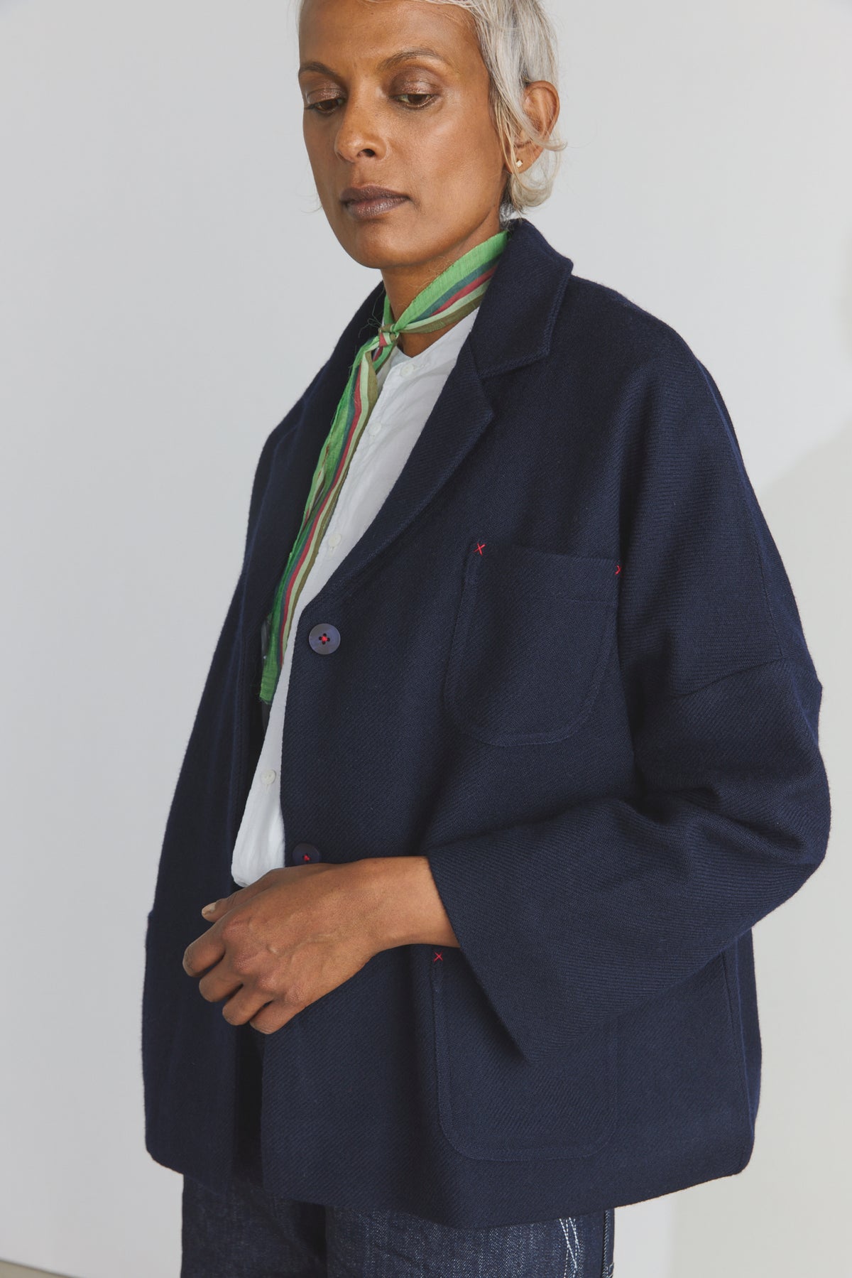 Carl Merino Jacket - Dark Ultramarine