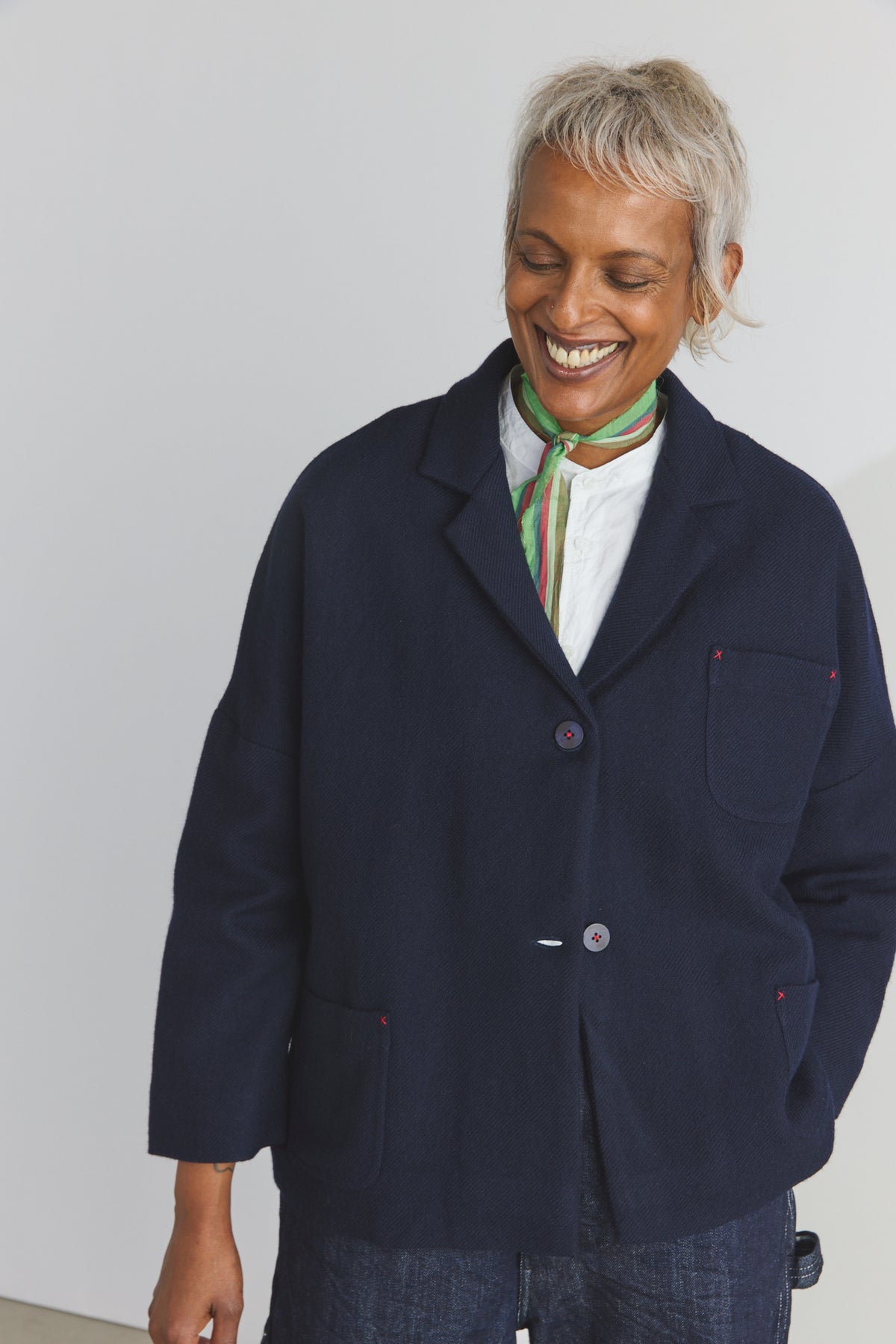 Carl Merino Jacket - Dark Ultramarine