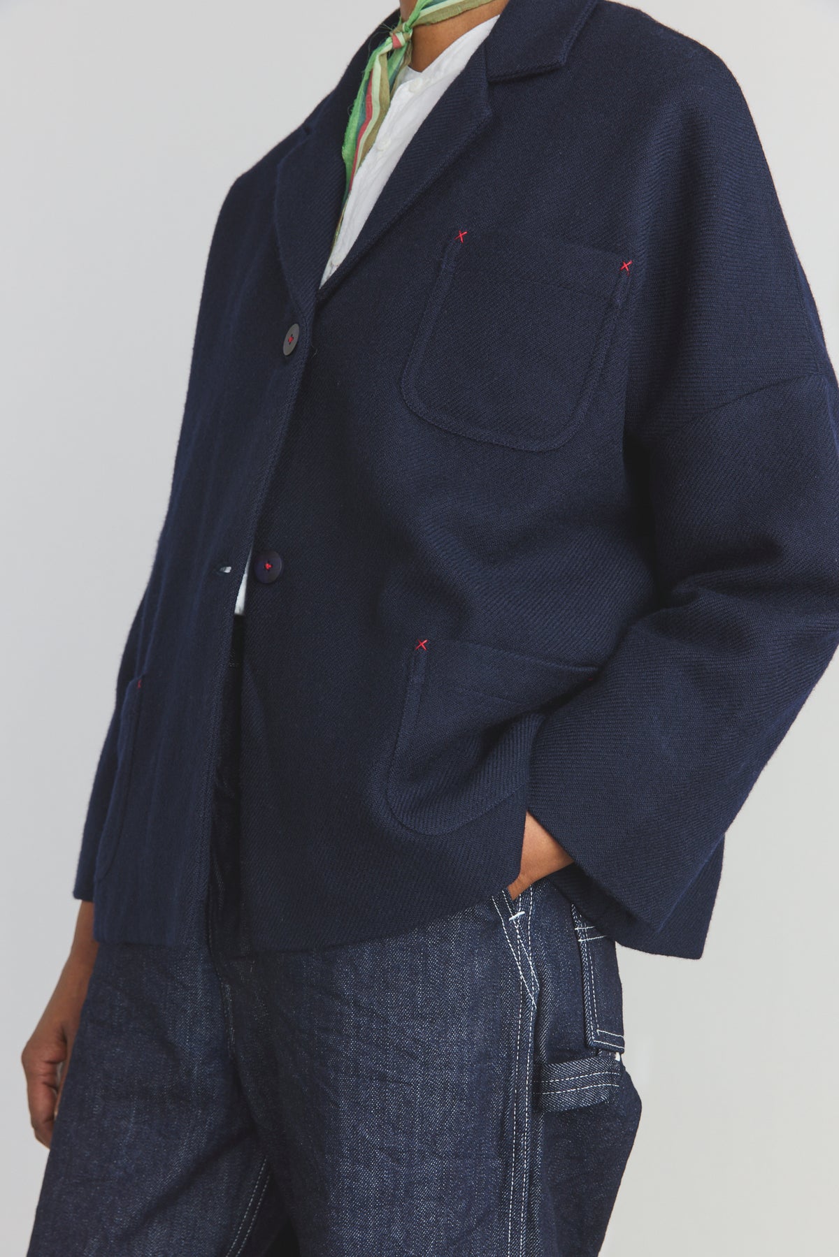 Carl Merino Jacket - Dark Ultramarine