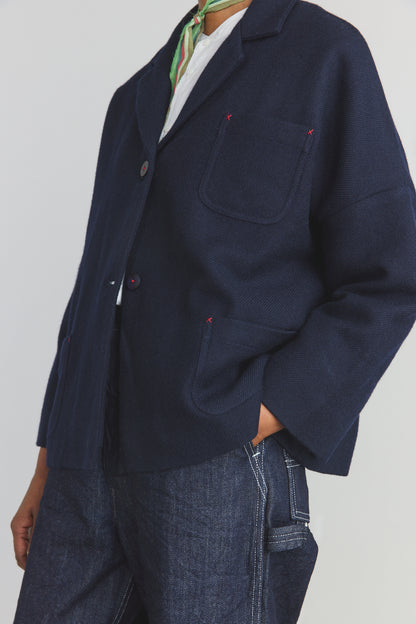 Carl Merino Jacket - Dark Ultramarine
