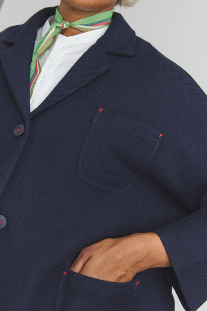 Carl Merino Jacket - Dark Ultramarine