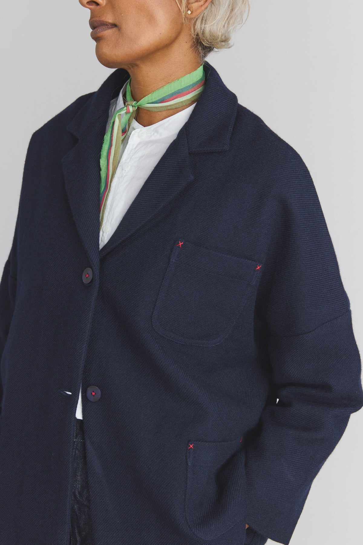 Carl Merino Jacket - Dark Ultramarine