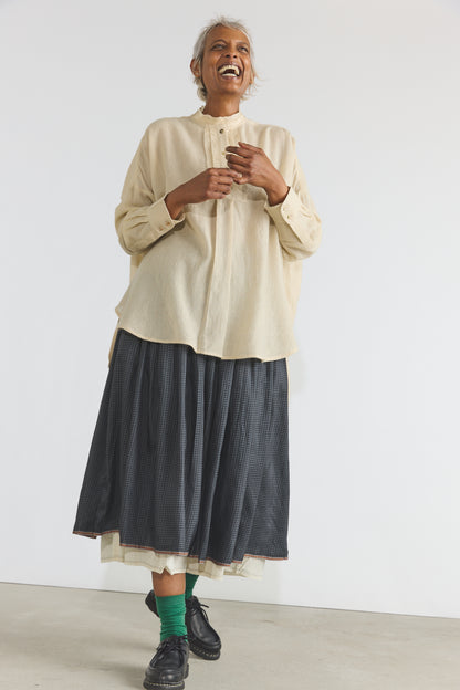 Colby Merino Blouse - Alabaster