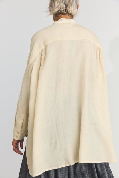 Colby Merino Blouse - Alabaster