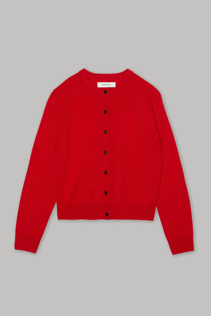 Compact Cardigan in Red - Soochie - Sayaka Davis