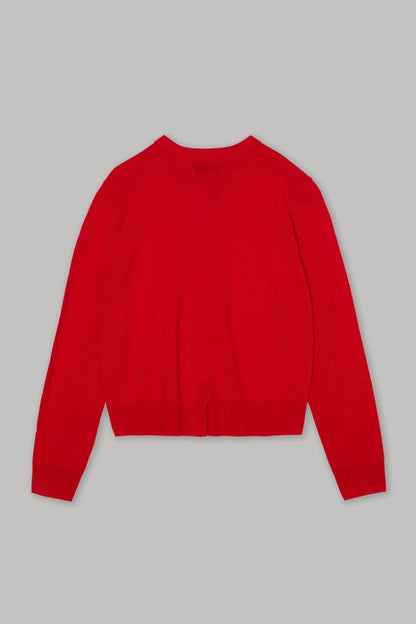 Compact Cardigan in Red - Soochie - Sayaka Davis