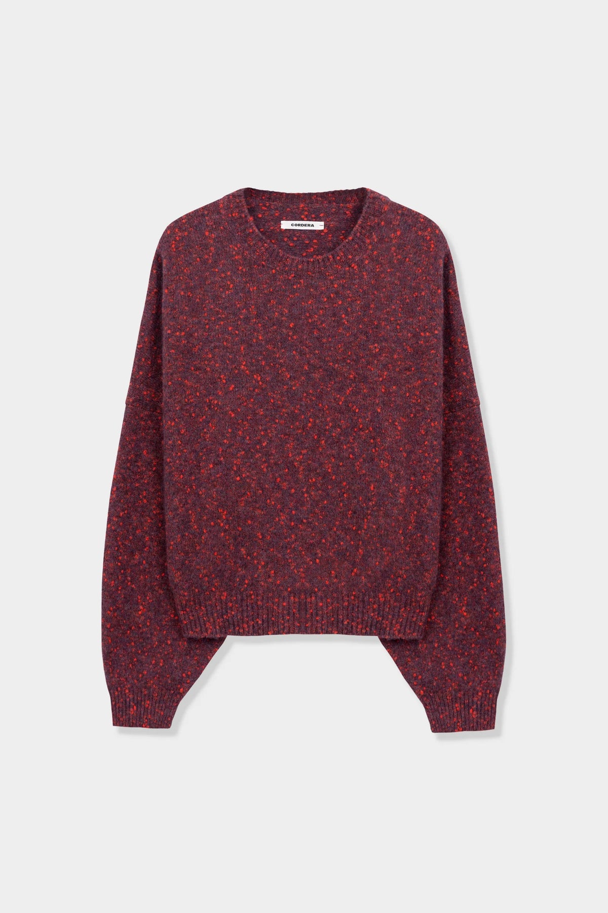 Speckled Crewneck Sweater - Beaujolais
