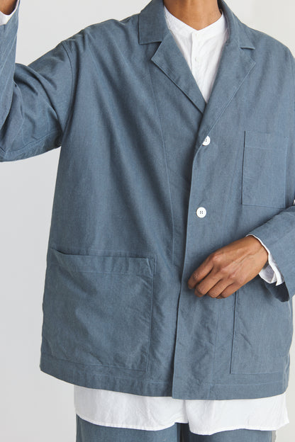 Cotton Oxfort Atelier Jacket - Fade Blue