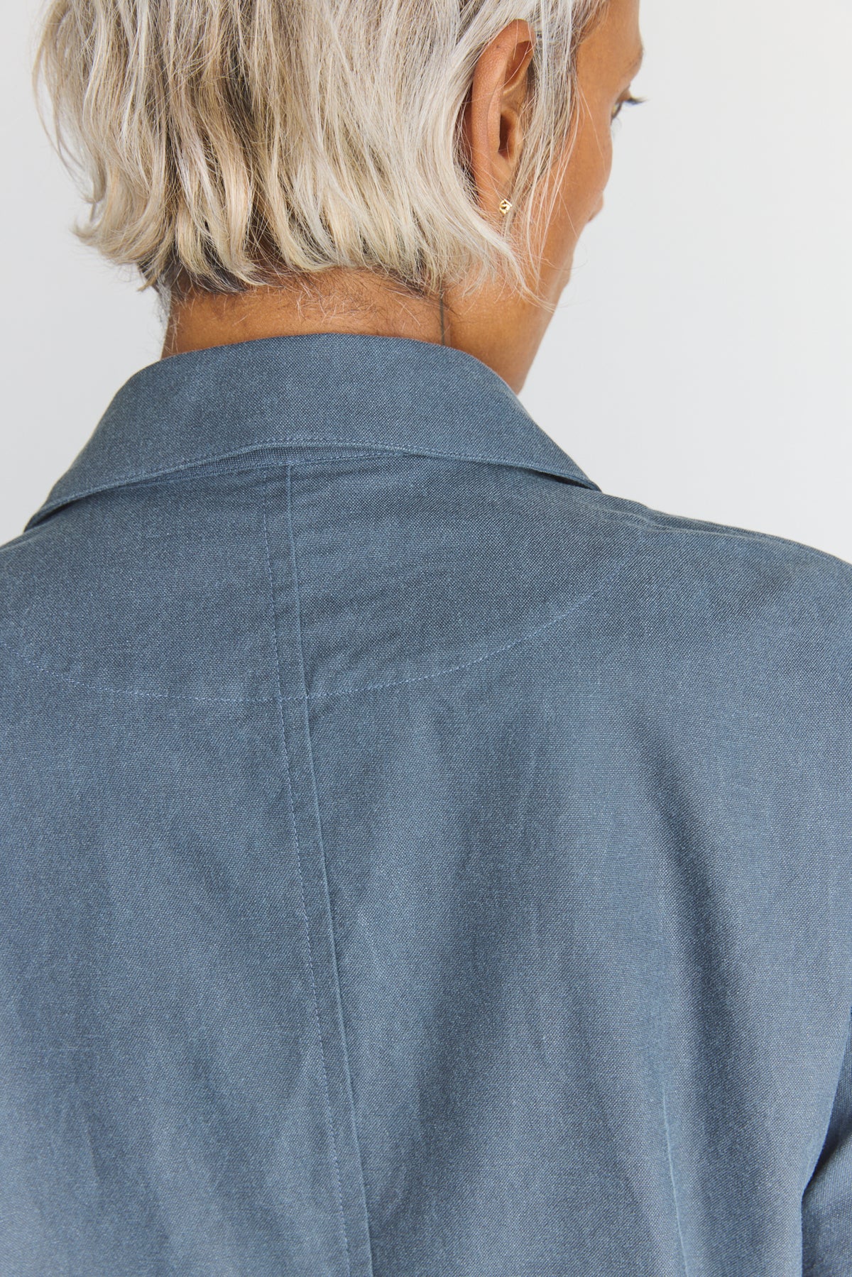 Cotton Oxfort Atelier Jacket - Fade Blue