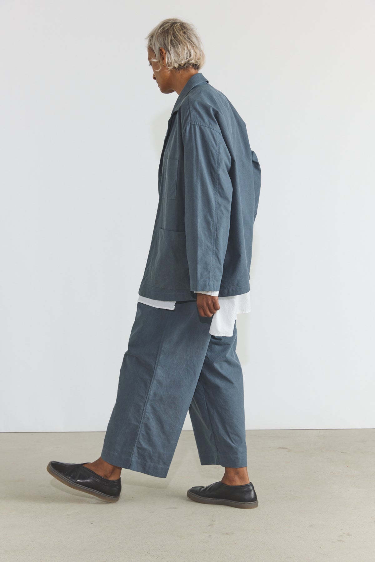Cotton Oxfort Pajama Pants - Fade Blue