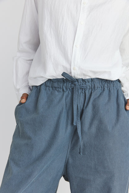 Cotton Oxfort Pajama Pants - Fade Blue