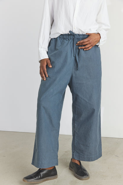 Cotton Oxfort Pajama Pants - Fade Blue