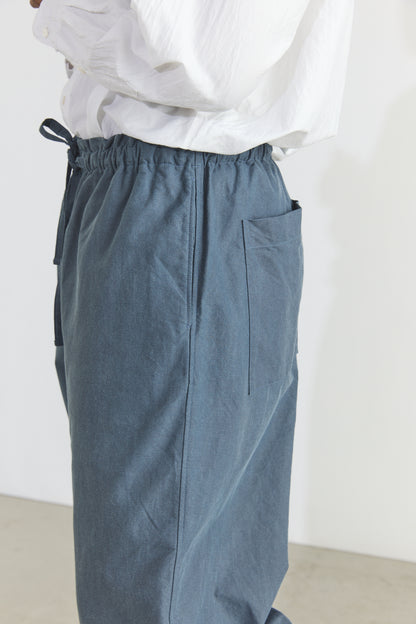 Cotton Oxfort Pajama Pants - Fade Blue